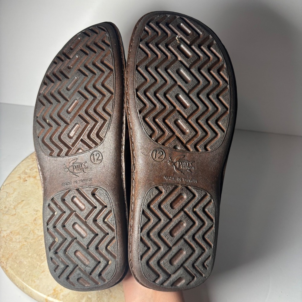 Pali Hawaii Sandals Size 12 Brown Classic Turtle Logo Slide Sandals Mens - Picture 6 of 6